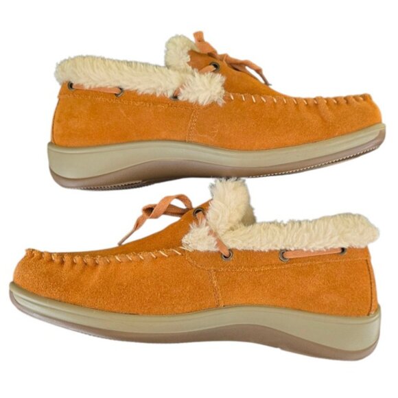 Orthofeet Women's Capri Slippers Sz 8.5 Arch Support Cushioned Faux Fur #737 - Picture 3 of 11